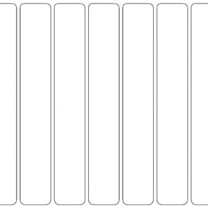 7-Up Short Top or End Tab Smead Compatible File Folder Labels
